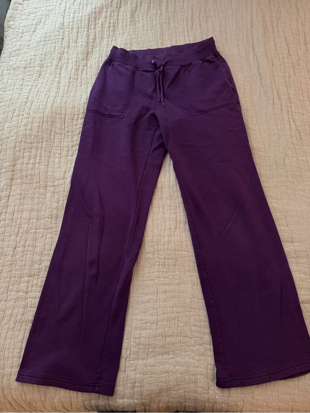 Deep Purple Drawstring Lounge Pants